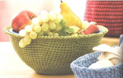 Baskets and Bowls in Crochet, from Annie's Attic  - Image 6