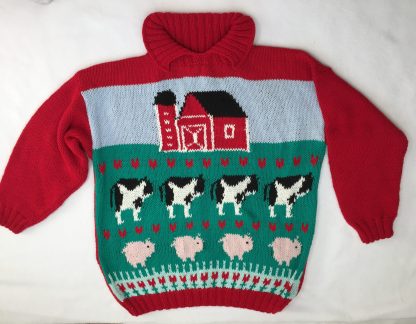 Country Farm Sweater - - Knit ePattern 