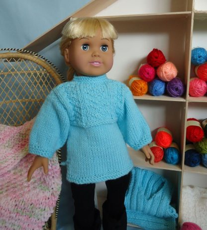 Yarn Shop Ladies with Basket and Afghan, for 18-Inch Dolls - Image 2