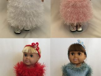 Holiday Evening Gowns - Knitting Patterns for 18-Inch Dolls
