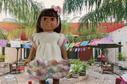 Birthday Party Fiesta Dress for 18-Inch Dolls