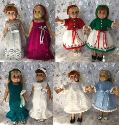Christmas Dresses for 18-Inch Dolls