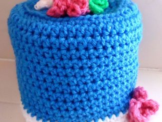 Posy Trimmed Toilet Tissue Cover
