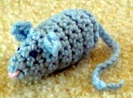 Crochet Kitty Mouse Toy