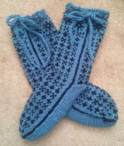 Alpine Slipper Socks - - Knit ePattern 