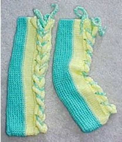 50 s Retro Dorm Boots - - Knit ePattern 