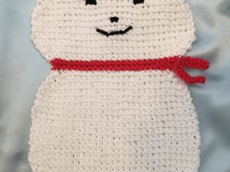 Snowman Dishcloth - - Knit ePattern 