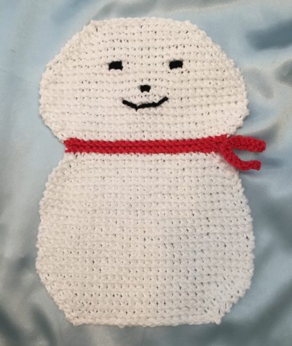 Snowman Dishcloth - - Knit ePattern 