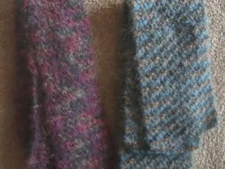 Two Fuzzy Scarves