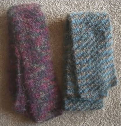 Two Fuzzy Scarves