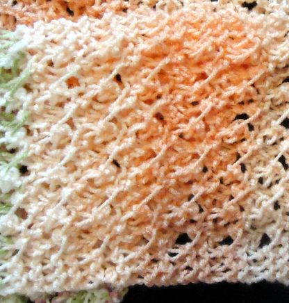 Crochet-Look Easy Knit Scarf Made with Sock Yarn - Image 2