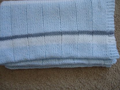 Baby Boy Blue Baby Afghan - Image 2