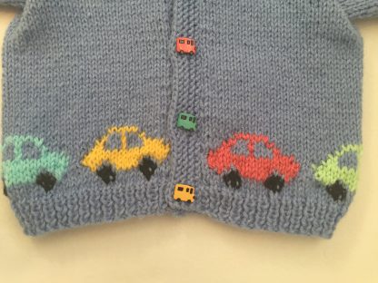 Boy's Car Sweater With Hood - Image 3