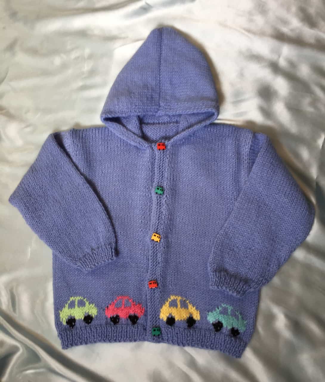 Toddler Boy Casual Vehicle Car Pattern Striped Sweater