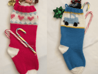 Heart and Truck EZ Graph Christmas Stockings