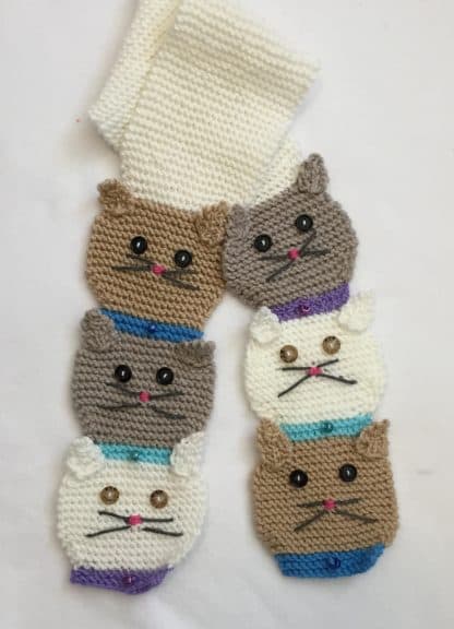 Stacked Kitty Cat and Doggie Scarf Patterns - Image 2