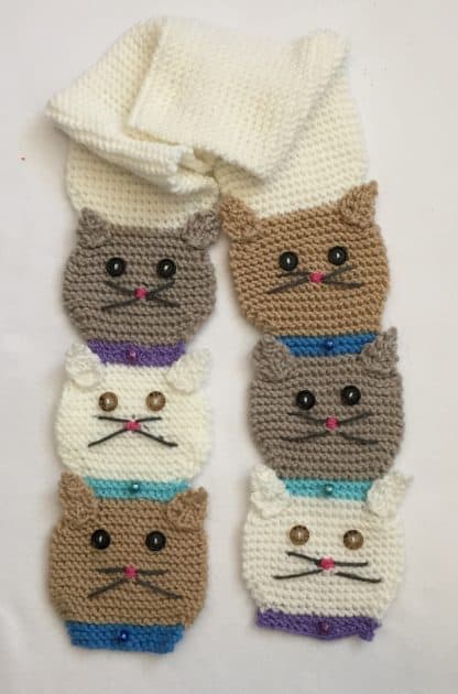 Stacked Kitty Cat and Doggie Scarf Patterns - Image 4