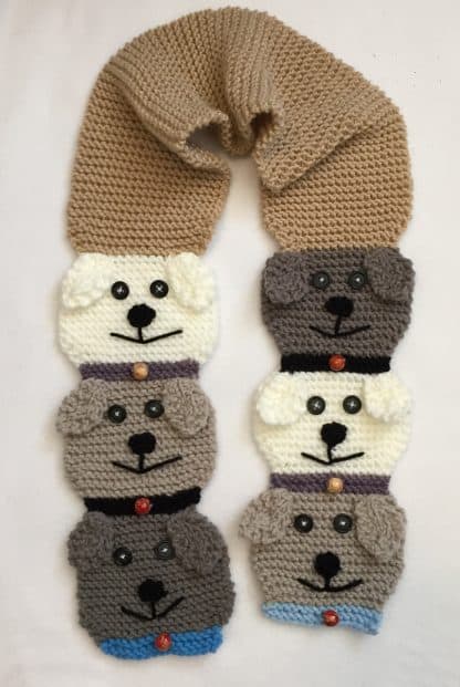 Stacked Kitty Cat and Doggie Scarf Patterns - Image 5