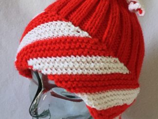 Peppermint Swirl Holiday Hat