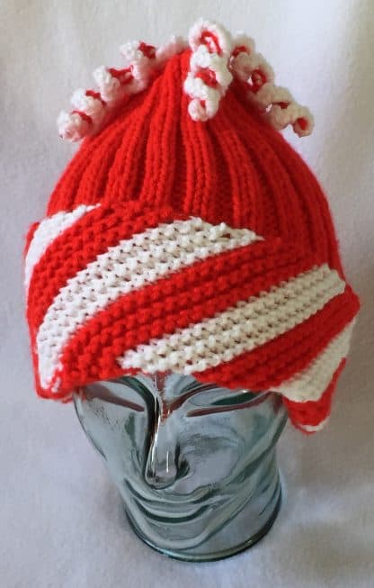 Peppermint Swirl Holiday Hat - Image 2