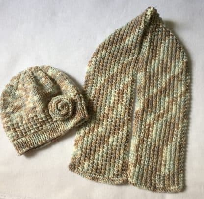 Bamboo Stitch Hat and Scarf Set - Image 2