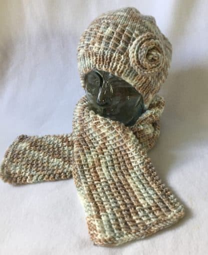 Bamboo Stitch Hat and Scarf Set