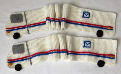Easy Knit Mail Delivery Van Scarf