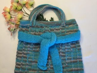 Stylish Belted Tote - Knit ePattern
