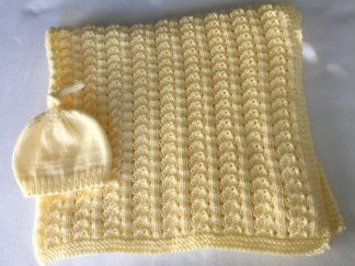 Springtime Baby Blanket, with BONUS Baby Hat