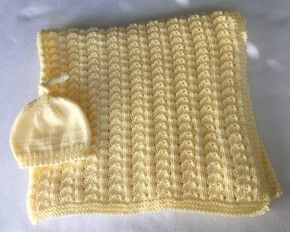 Springtime Baby Blanket, with BONUS Baby Hat