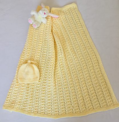 Springtime Baby Blanket, with BONUS Baby Hat - Image 2