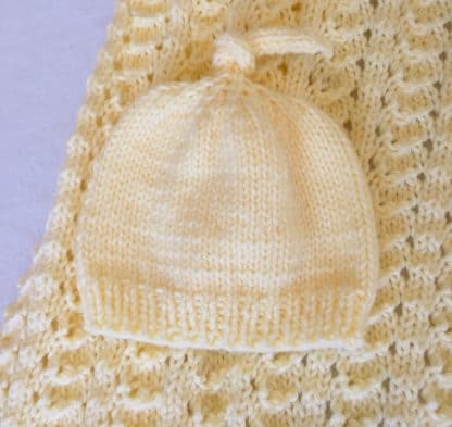 Springtime Baby Blanket, with BONUS Baby Hat - Image 4