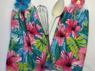 Tropical Flowered Hand Towel