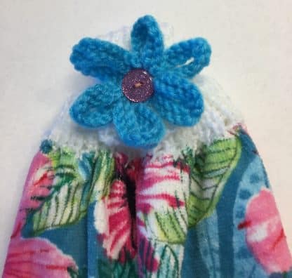 Tropical Flowered Hand Towel - Image 3