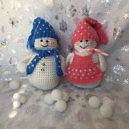 The "I Used to Be a Flake" Snow People, Mike and Molly McSnow!