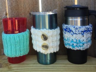 Easy Knit Coffee Cup Sleeves