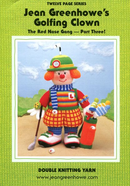 Jean Greenhowe's Golfing Clowns  - Toy & Doll Knitting Patterns