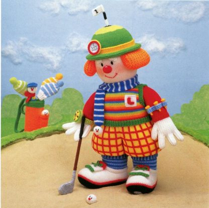 Jean Greenhowe's Golfing Clowns  - Toy & Doll Knitting Patterns - Image 2