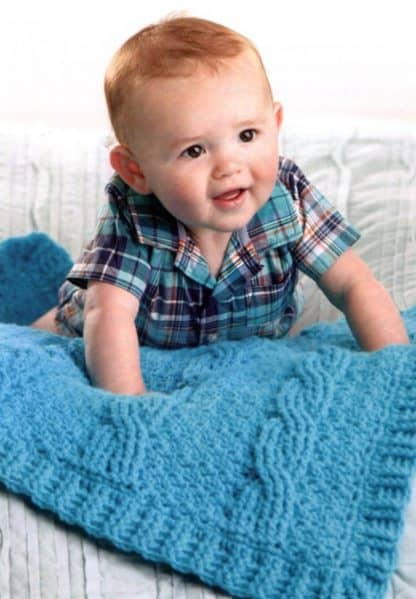 Cabled Baby Blankets - Image 4