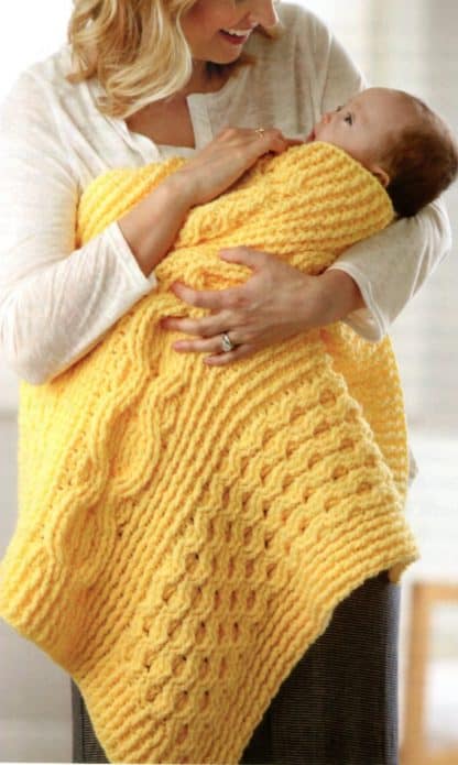 Cabled Baby Blankets - Image 5
