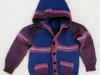 Child's Bulky Hooded Jacket - - Knit ePattern 