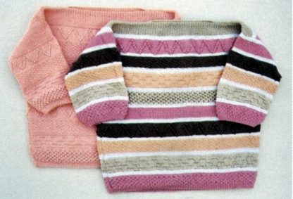 Multi Pattern Pullover - - Knit ePattern  - Image 2