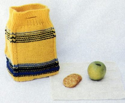 Lunch Bag and Lunch Size Placemat -- Knit ePattern 