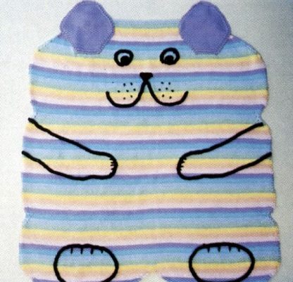Teddy Bear Baby Blanket - - Knit ePattern 