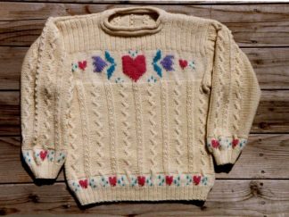 Alpine Folk Heart Sweater - - Knit ePattern 