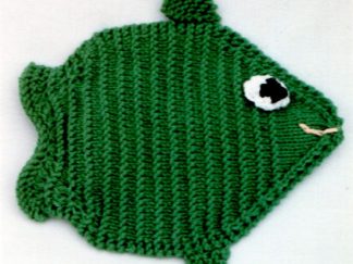Chubby Fish Potholder - - Knit ePattern 