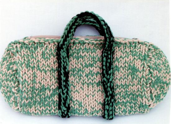 crochet duffle bag