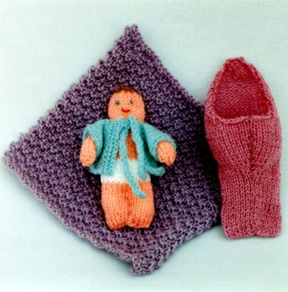 Mini Baby In A Bunting - - Knit ePattern 