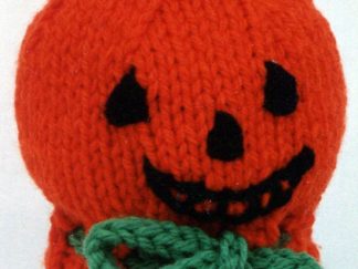Pumpkin Head Jar Topper - - Knit ePattern 