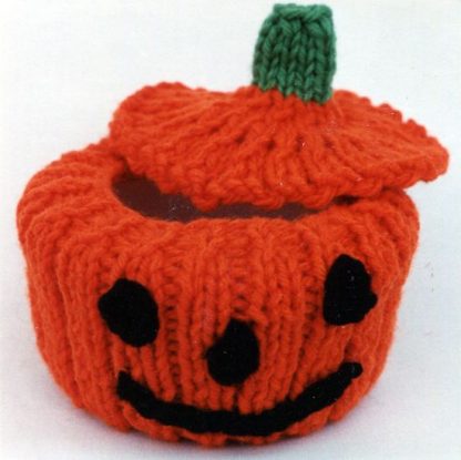 Pumpkin Treat Dish - - Knit ePattern 
